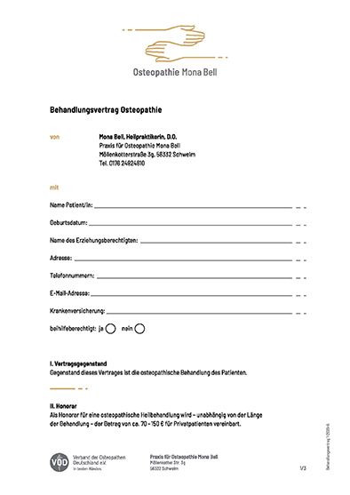 Behandlungsvertrag